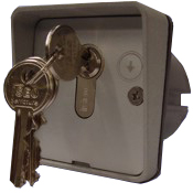flush-mounted radio key selector