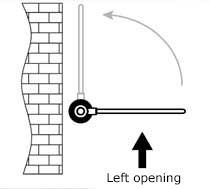 Left opening Left opening
