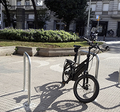 universal bike rack installed