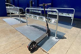 enumber scooter parking installed