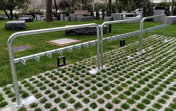 scooter rack installed