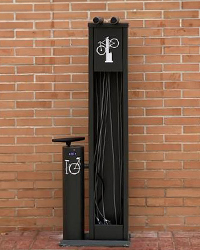 bike maintenance station installed bike maintenance station installed