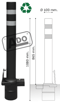 A-flex dt bollard models with removable plastic base A-flex dt bollard models with removable plastic base