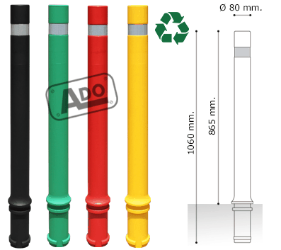 a-flex 80 flexible bollards
