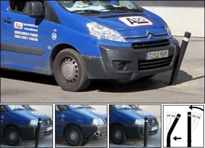 Resistance bollard a-eco impact detail Resistance bollard a-eco impact detail