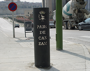 manual chain barrier installed can zam