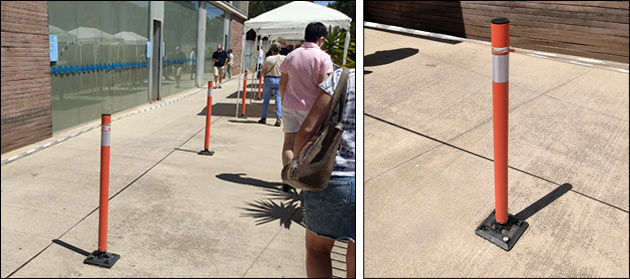 flexible delimiter installed