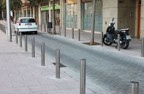 fixed stainless steel bollards