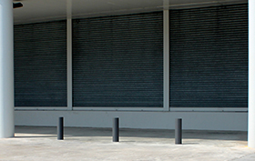 tubular bollard oxiron installed