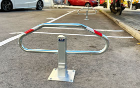 bam folding barriers installed