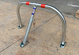 Eane folding barriers installed