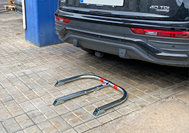 Eane folding barriers installed Eane folding barriers installed