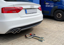 Ossa folding barriers installed