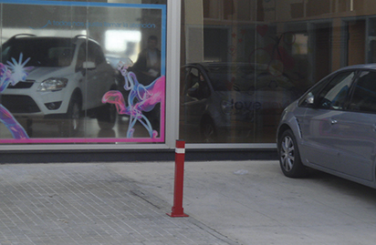 pompeya manual bollard installed