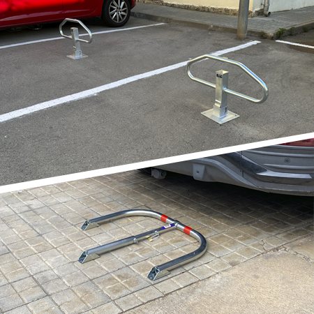 manual fold-down barriers parking