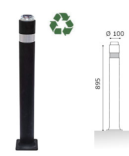 A-FLEX Solar LED illuminated bollard