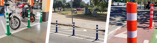 bollards flexible delimiter post