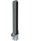 Security bollard Grey 100 removable