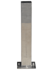 Squared security Bollard Inox fixed