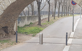 semi-automatic retractable bollards sydney stainless steel