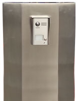 Detail of opening by means of intercom