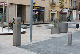access control post for automatic bollards