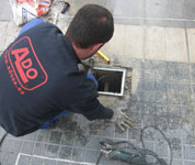 replacement of existing bollard with retractable bollard attached replacement of existing bollard with retractable bollard attached