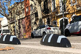 Panther road separator installed