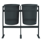 Barcelona double litter bin