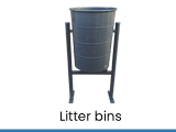 litter bins