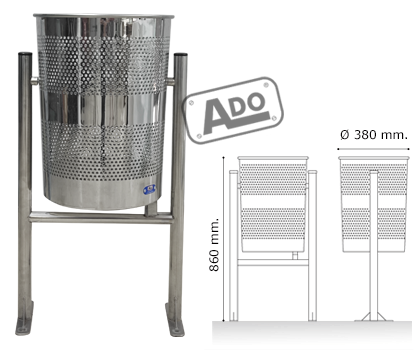 litter bins circu stainless steel