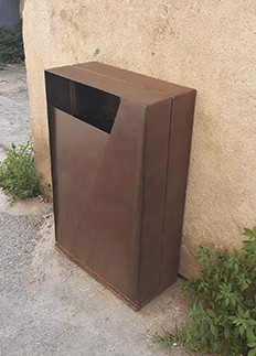 papelera dise&ntilde;o livre instalada