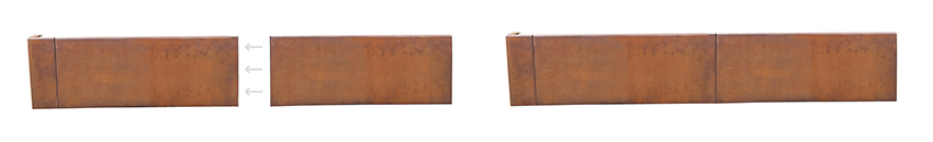 join corten steel tree planter