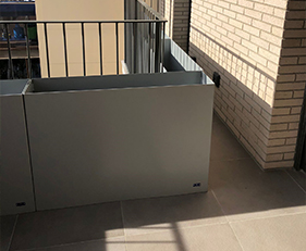 planter remains balcony