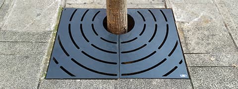 onda tree grate installed