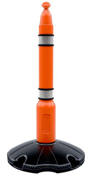 post with base for extensible tape