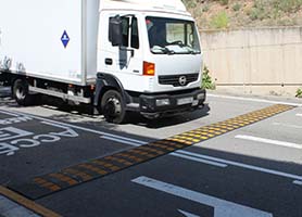 speed bumb installed