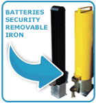 security removable bollards