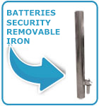 security removable bollards