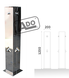 Indic stainless steel footbath