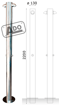 artic stainless steel shower