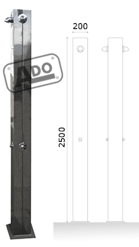 pacific stainless steel shower