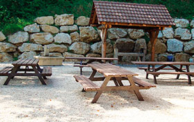 Seren recycled plastic picnic set