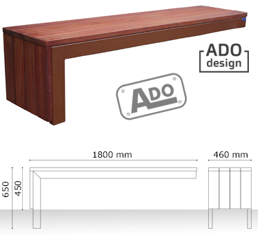 verso wood bench