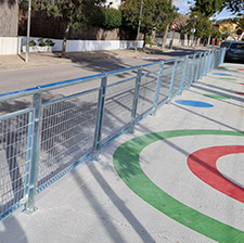 hera railing installed in school