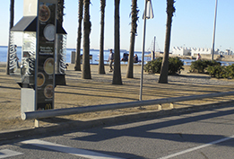 wheel stopper titan iron installed